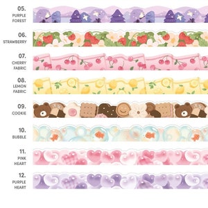 DIY Cut Washi_Sugar 12types / Masking Tape / Scrapbooking / Decoration / Planner Stickers / Planner Tape / Journal / School Sticker imagem 9