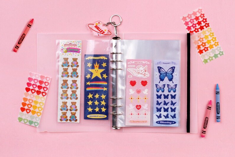 A5 Deco Pocket File Binder Insert SET 3types / A5 6 Ring Etsy