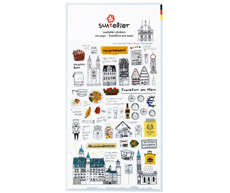 Planner Stickers frankfurt / Stationery / Germany Diary Etsy