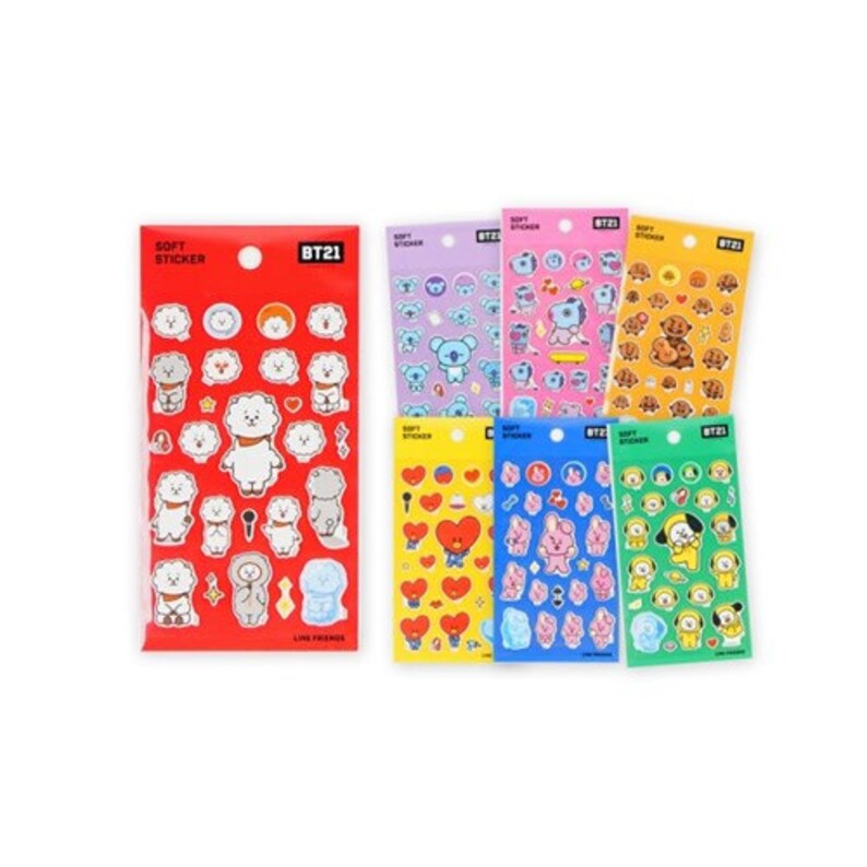BT21 Planner Stickers / BTS Soft Stickers / Scrapbooking / Decoration / Journal / Planner Supplies / DIY / Diary Deco Stickers image 8