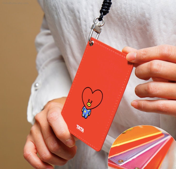 BT21 Card Holder / ID Badge Holder / Transportation Card / Etsy