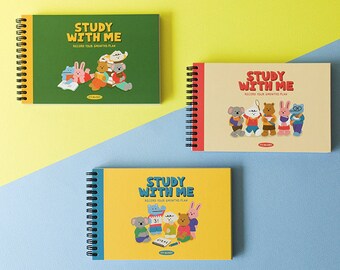 MY BUDDY Study Planner [3types] / Monthly Planner / Daily Planner / Diary / Agenda / Journal / Grid Notebook / Time Table / dubudumo