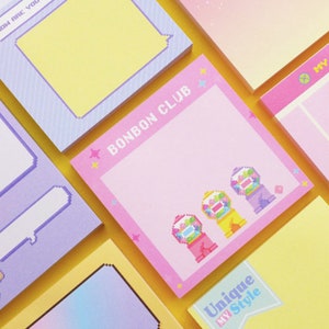 Retro Memo Pad V.4 [8types] / Colorful Notepad / Writing Paper Memo Pad / Korean Stationery / Scrapbooking / Christmas Gift / Journal