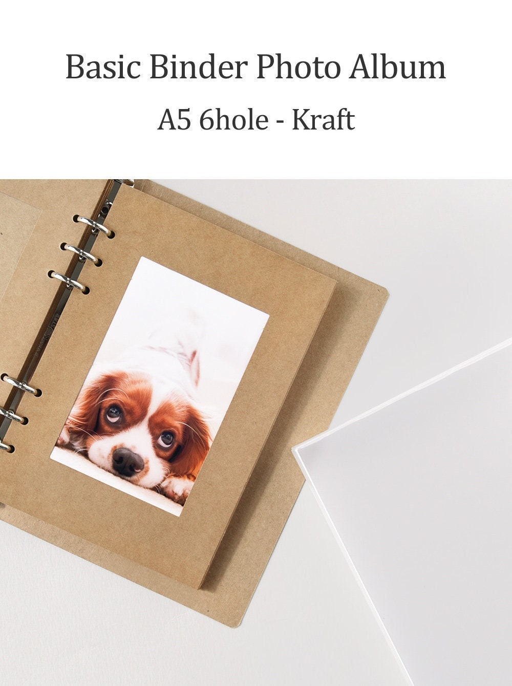 56 pages Kraft A4 Ring Binder Photo Album/PA007 – DokkiDesign