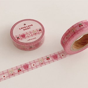 Love Love Daisy Washi Tape / Masking Tape / Scrapbooking / Decoration / Planner Stickers / Planner Tape / Journal / Craft Supplies / DIY