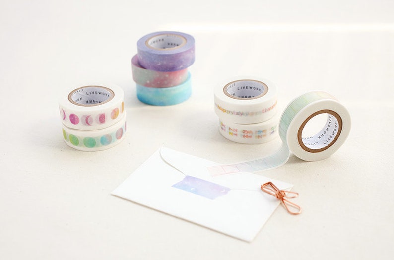 Date /& Days Washi Tape Watercolor Masking Tape Scrapbooking Decoration Planner Stickers Bullet Journal Craft Supplies DIY