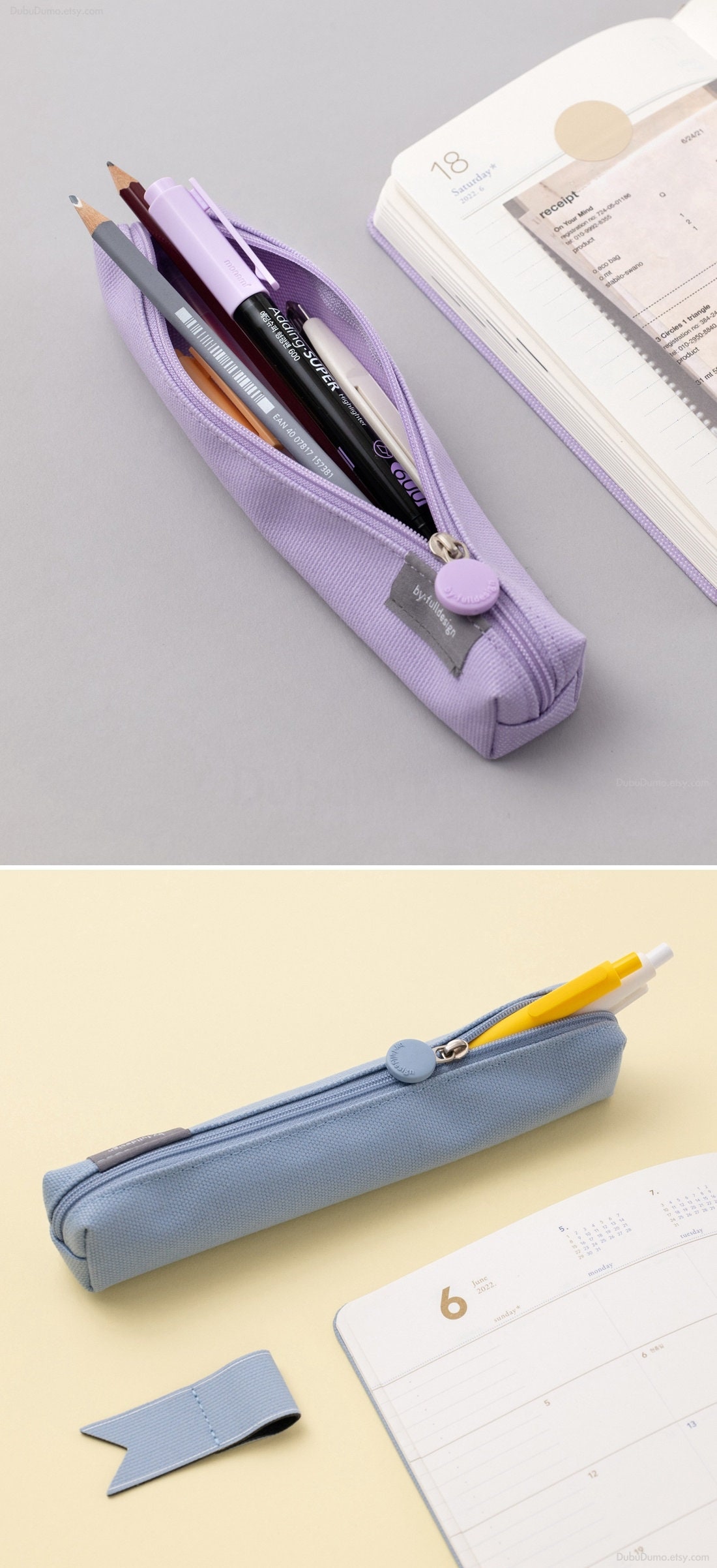 By. Fulldesign Single Slim Pencil Pocket V6, 02 Cotton Lilac
