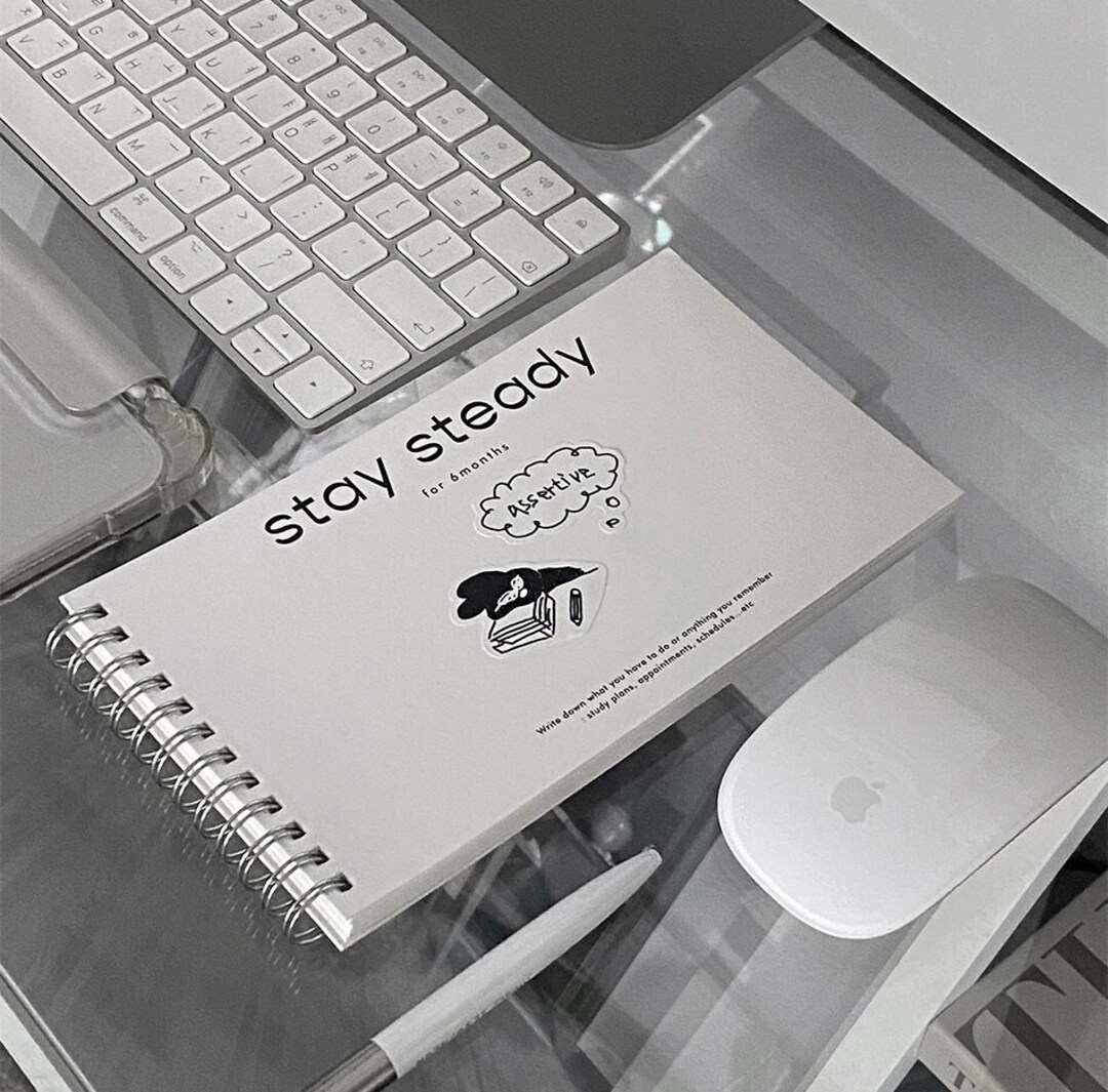 Stay Steady Study Planner V.2 6colors / Undated 6 Months - Etsy UK