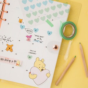 DISNEY Transparent Deco Sticker / Korean Stationery / Diary Deco ...