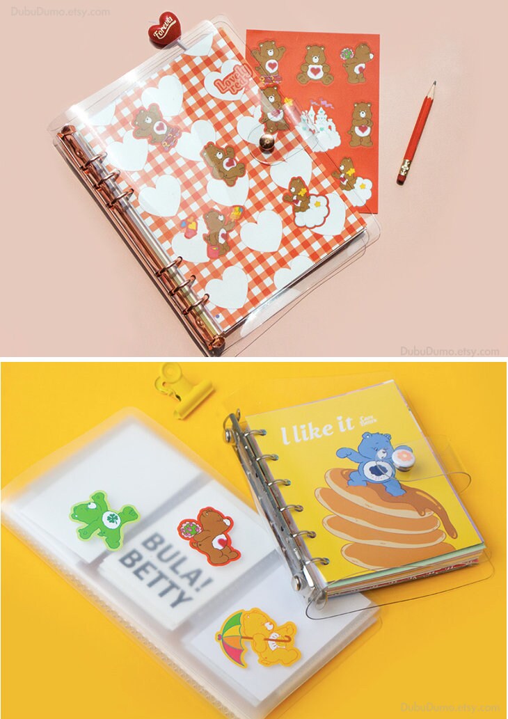 Care Bears Retro Sticker Sheet  Stationery , Bujo Stickers, Planner S –  Jitter Sticker Co.