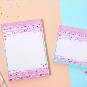 Word Violet Notepad L / Pink Notepads / Memo Pad / Stationery / Scrapbooking / Organize / Christmas Gift / Cute Notepad / Kawaii Notepad image 6