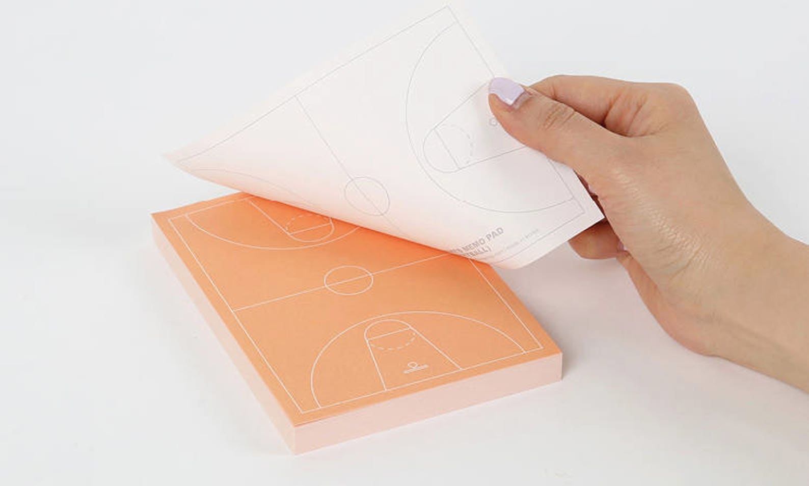 Sports Notepad Basketball / Basketball Court Memo Pad / Etsy