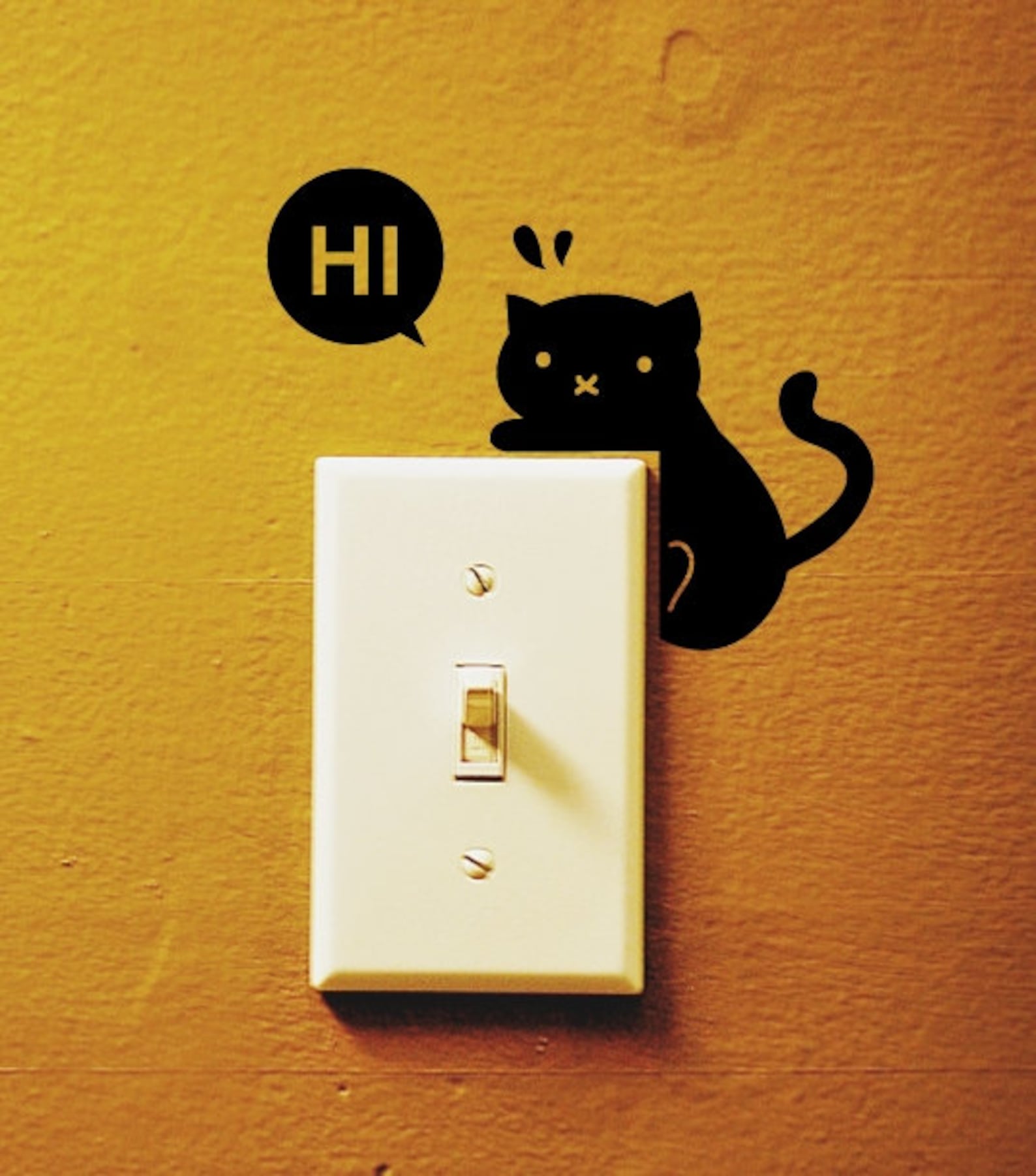 4 Light Switch Sticker / Wall Decal Sticker / Panda Etsy