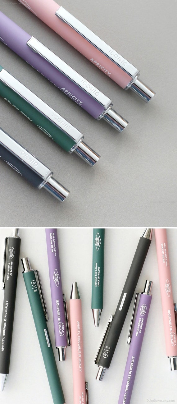 Cute Pens 0.38 mm Gel Pens Black Ink Pens Set for Bullet Journal