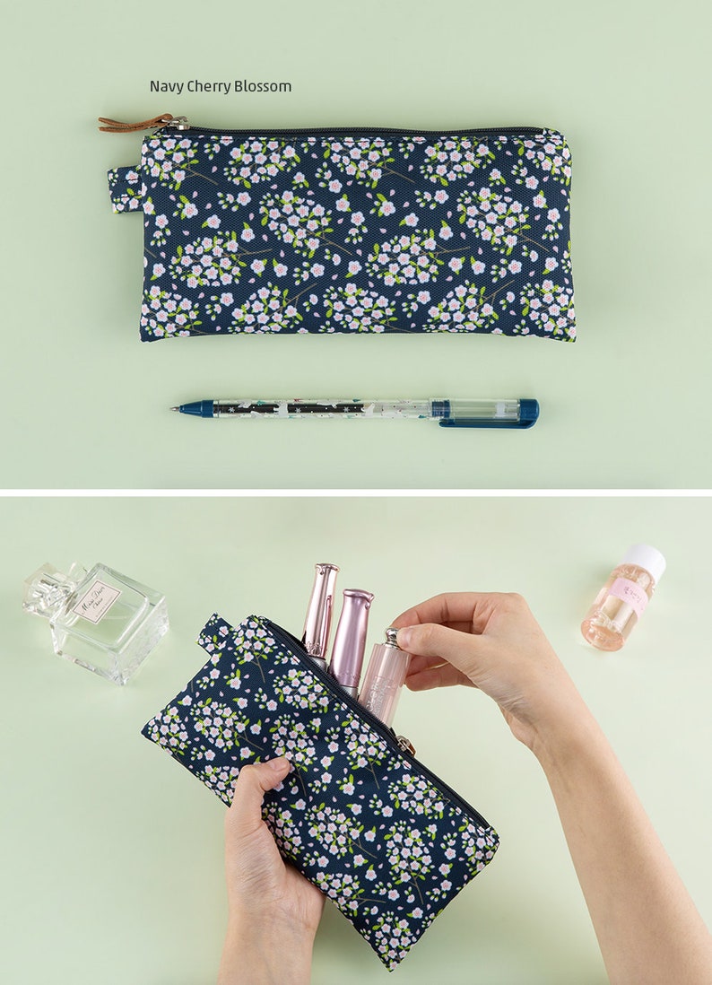 Cherry Blossom Pencil Case / Flowery Pen Case / Floral Pencil - Etsy