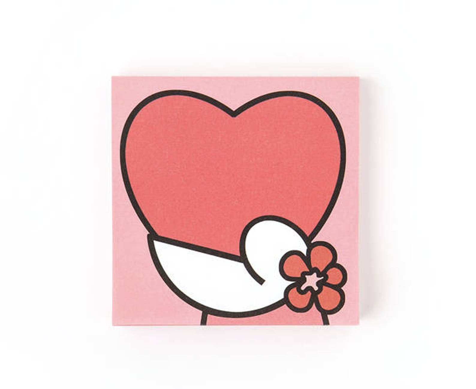 Pink Heart Notepad / 100sheets / Colorful Notepads / Etsy