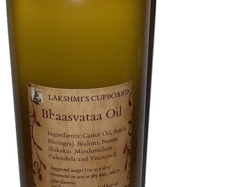 Bhaasvataa Oil w/ Amla, Shikakai, Neem, Calendula, Bhringraj, Marshmallow and Brahmi 16 oz