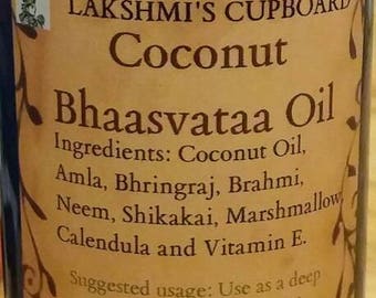 Bhaasvataa Coconut Oil w/ Amla, Shikakai, Neem Bhringraj, Calendula, Marshmallow and Brahmi