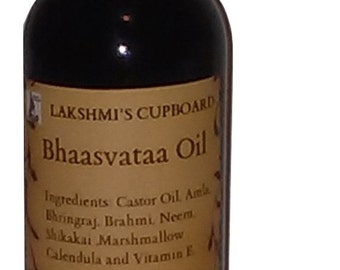 Bhaasvataa Oil w/ Amla, Shikakai, Neem Bhringraj, Marshmallow and Brahmi