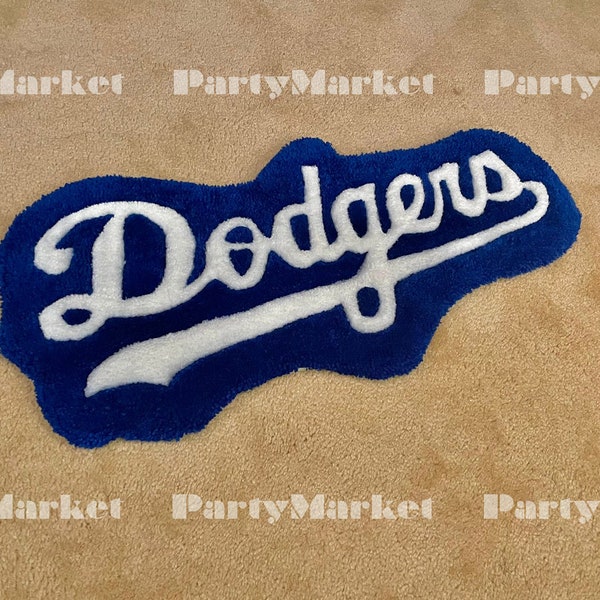 Handmade LA Dodgers Tufted Rug Logo, Housewarming, Funky Christmas,  Birthday, Wedding Gift, Cool Bedroom Aesthetics Rug, Wall Decoration