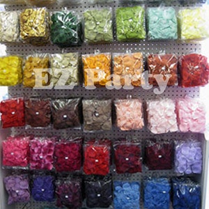 1000 pc Silk Rose Flower Petals Wedding Bridal Decoration Confetti Craft Floral Favor Vase Supplies wholesale (US Seller)