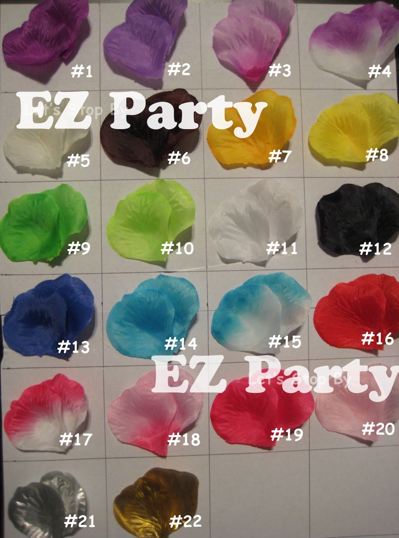 2000 Pc Silk Rose Flower Petals Wedding Bridal Decoration Etsy