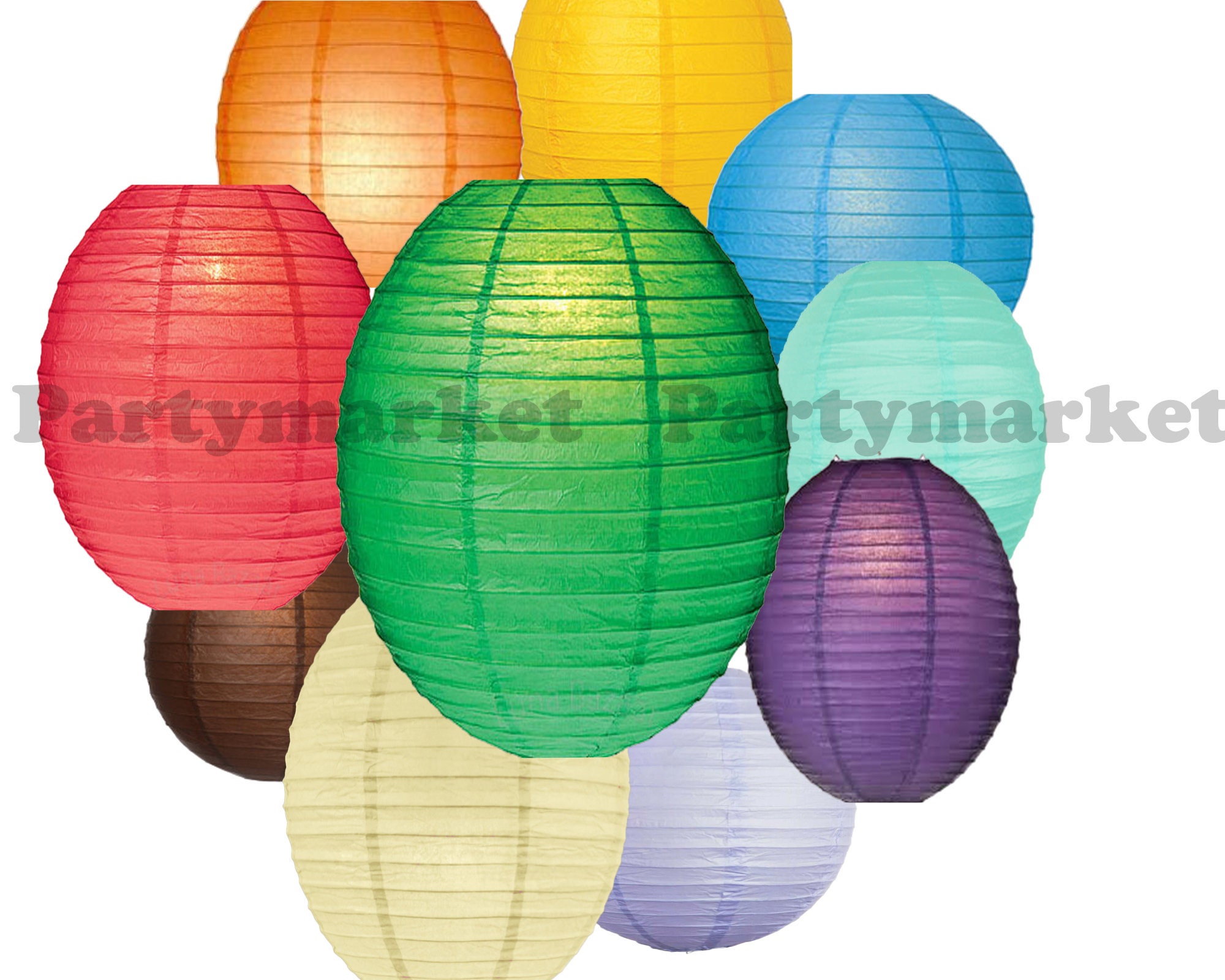 Watercolor Paper Lanterns Clipart Chinese Lanterns Download Instant  Download Glowing Paper Lantern Borders Scrapbooking Supplies 