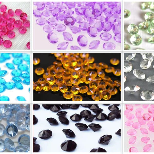 4000 Pcs of Acrylic Diamond Crystal Confetti for Wedding Party Decoration Centerpiece Table Scatters Vase Filler Favor Supplies 4.5mm