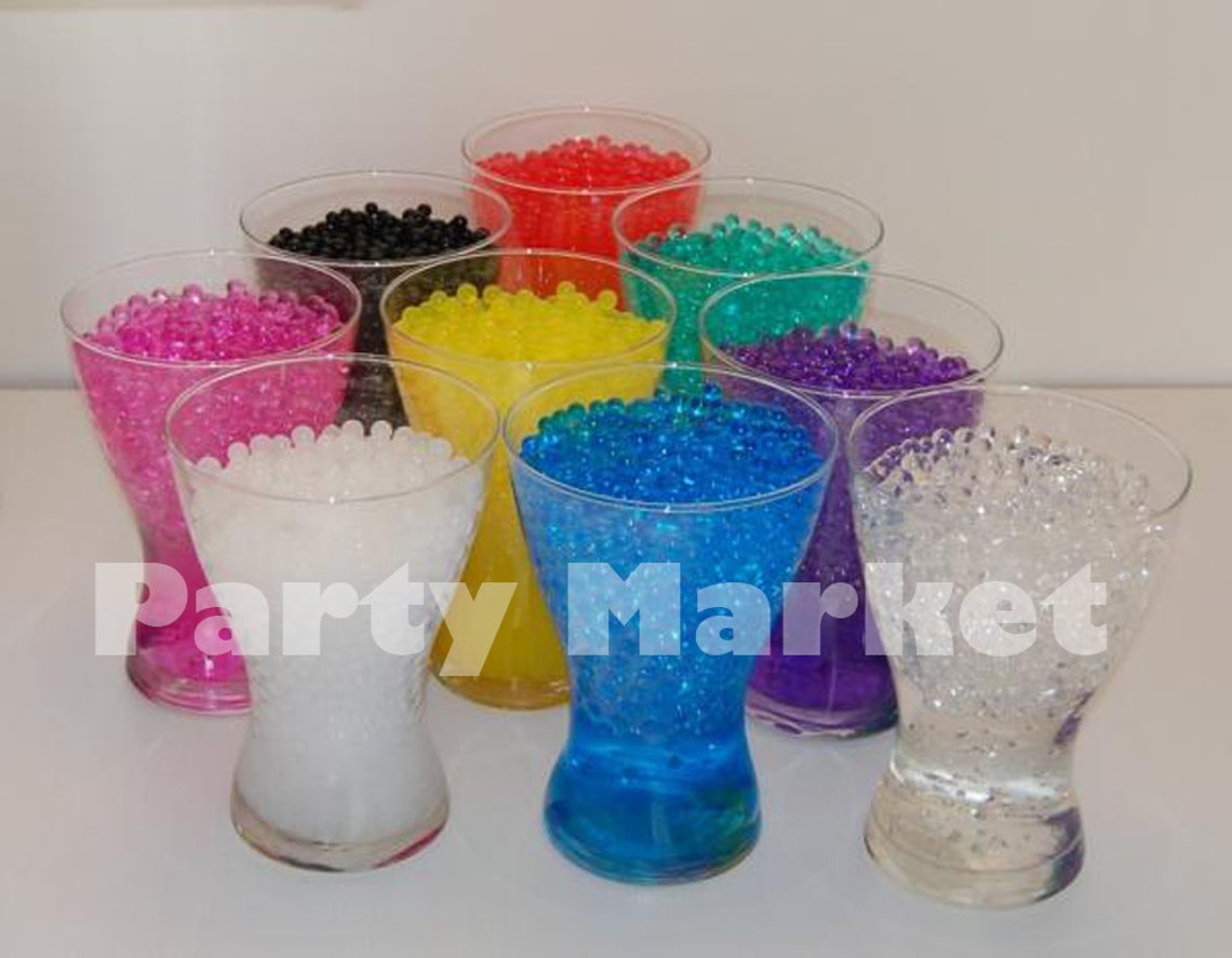 100g Water Bead 12pcs LED Decor Submersible Light Wedding Etsy