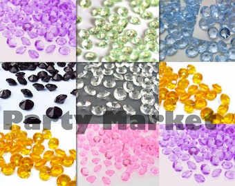 4.5mm 6mm 8mm 10mm Color Acrylic Diamond Confetti for Wedding Party Decoration Table Scatters Favor Vase Filler Supplies