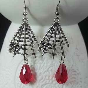 Spiderweb Halloween Earrings