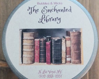 The Enchanted Library Candle