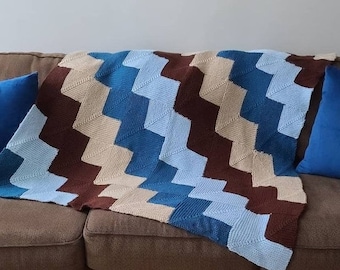 Mitred Square Blanket knit PATTERN