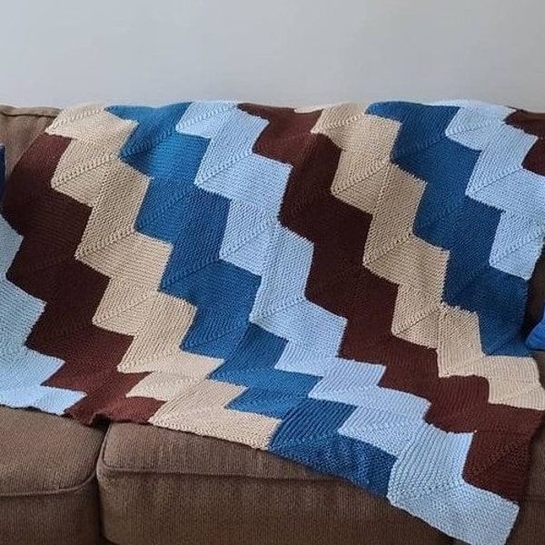 Mitred Square Blanket knit PATTERN