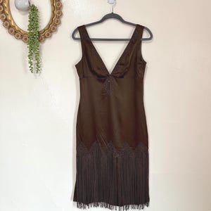 papell boutique brown dress Evana Lace Maxi Dress - Brown