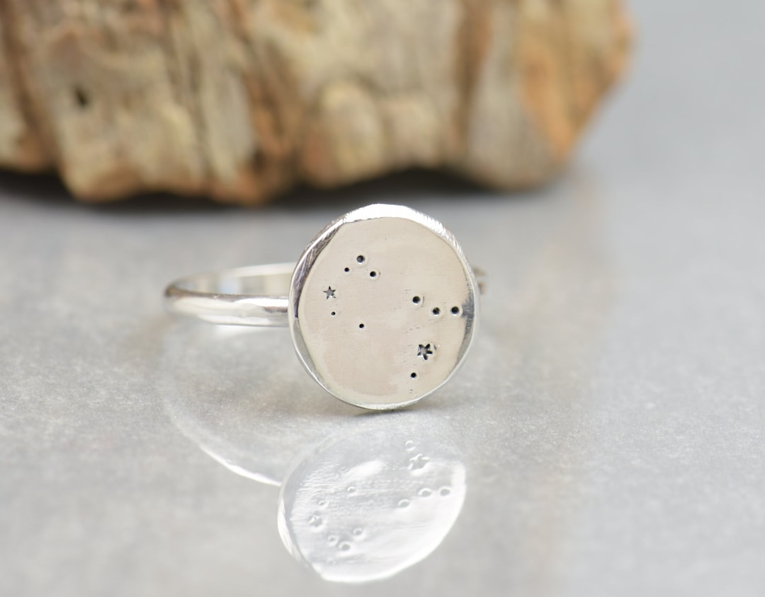 Bague constellation en argent sterling : bijoux zodiaque et horoscope