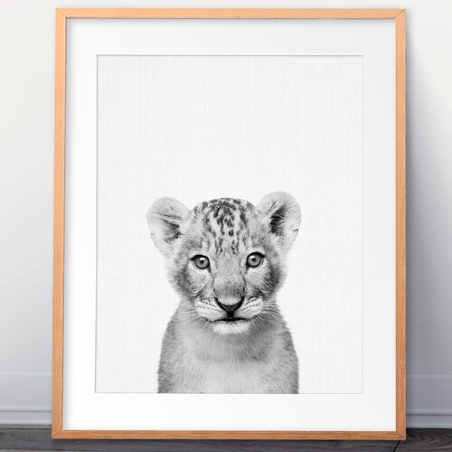 Bunny Print Set Woodland Animal Wall Art Nursery Black and Etsy