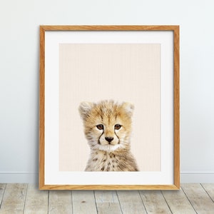 Cheetah Print, Cub Cheetah Print, Safari Decor, Baby Cheetah Poster, Nursery Wall Art, Baby Animal, Nursery Home Decor, Kids Room Printable