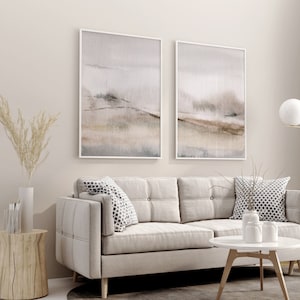 Abstract Watercolor landscape Set 2 Prints, Watercolor Painting, Neutral Minimalist, Earth Tones, Modern Wall Art, Home Wall Decor Printable
