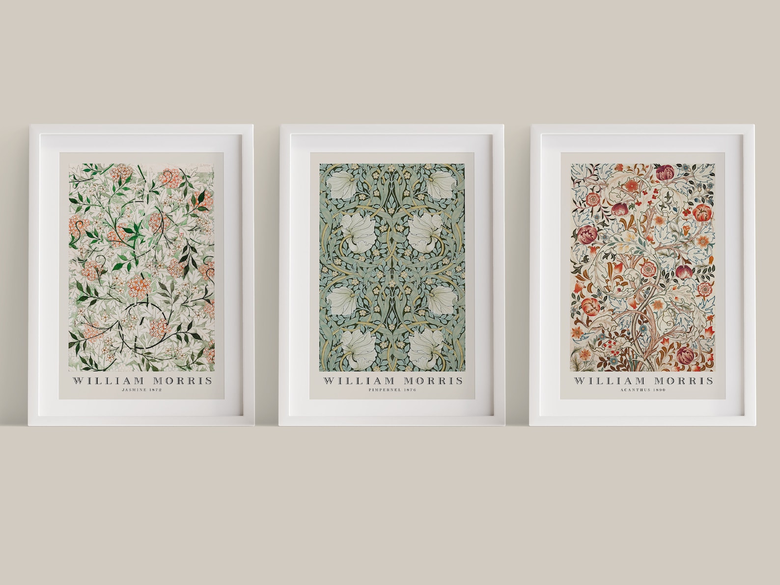 William Morris Set of 3 Wall Art Prints William Morris - Etsy