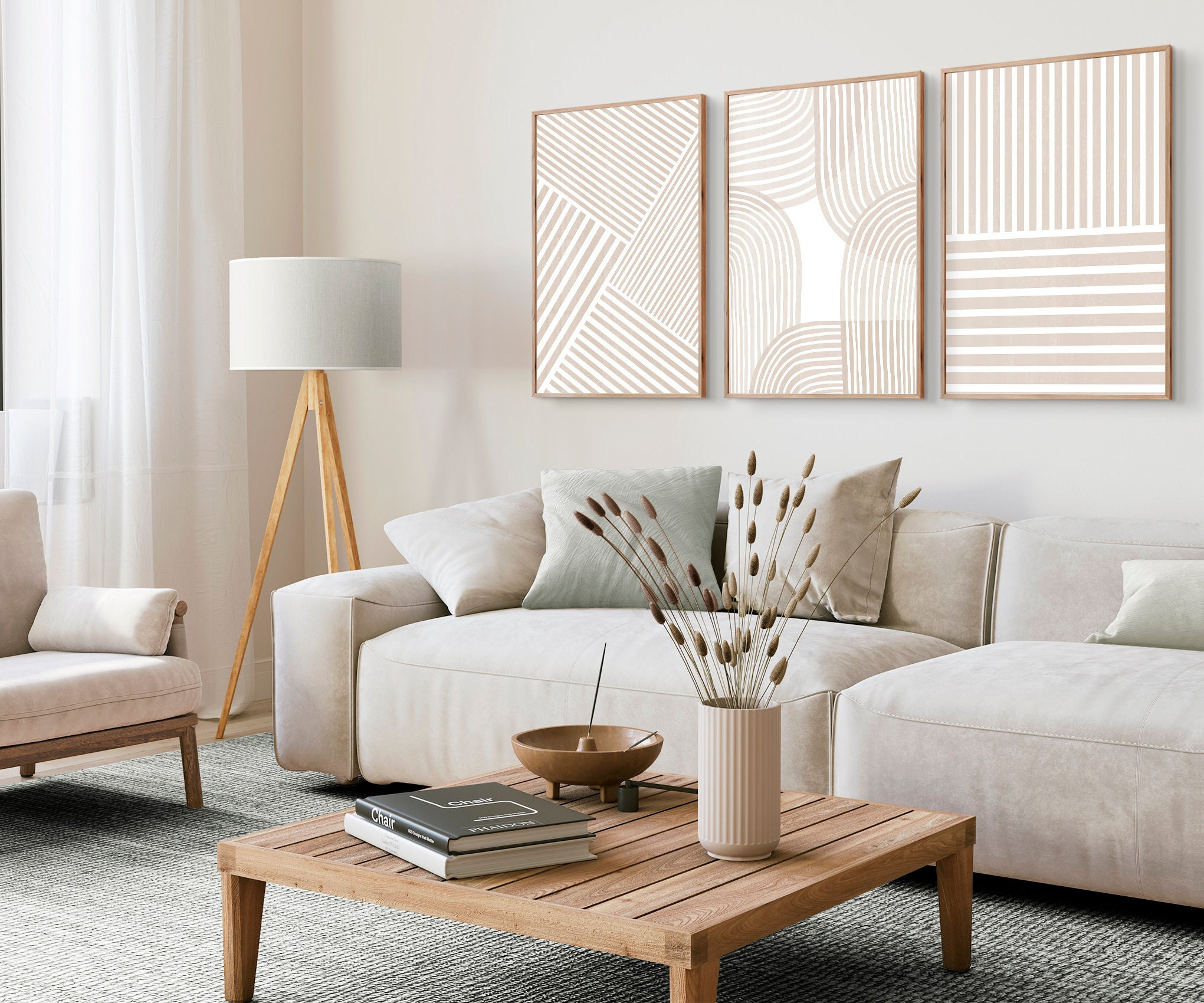 Abstrakte Wandkunst Auf Leinwand – Graues Modernes Bild Für Wohnzimmer, Schlafzimmer Oder Büro, 50x100 Cm, Gerahmt