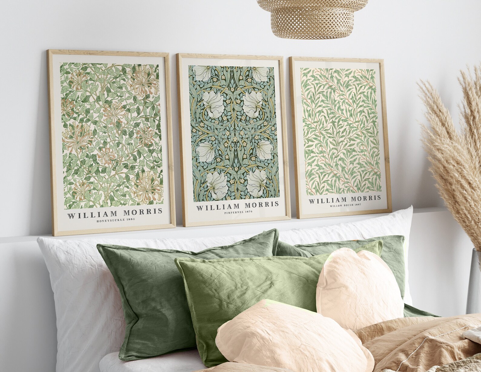 William Morris Set of 3 Wall Art Prints, William Morris Vintage Museum ...