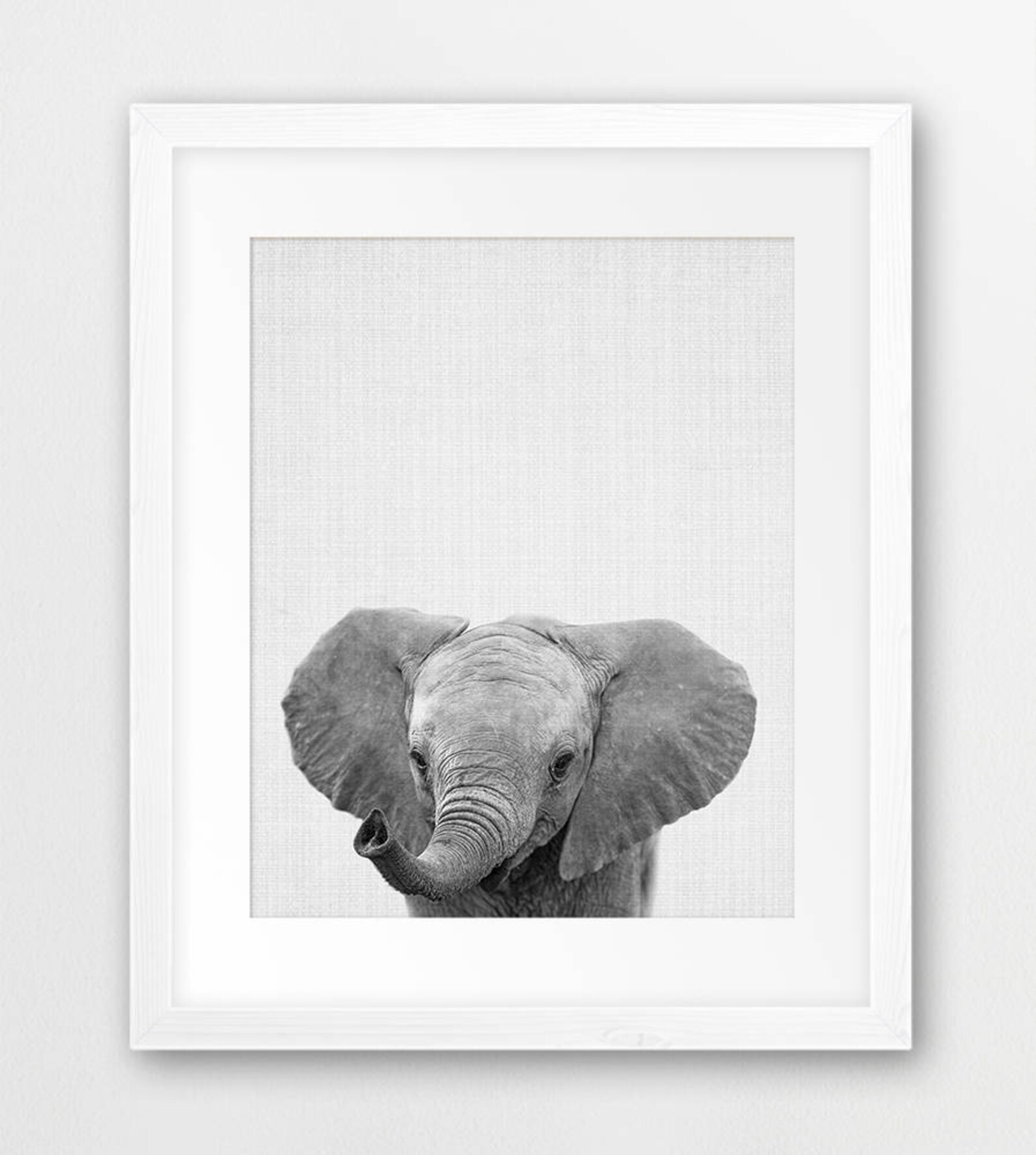 Safari Nursery Decor Baby Animals Set 4 Elephant Giraffe Etsy