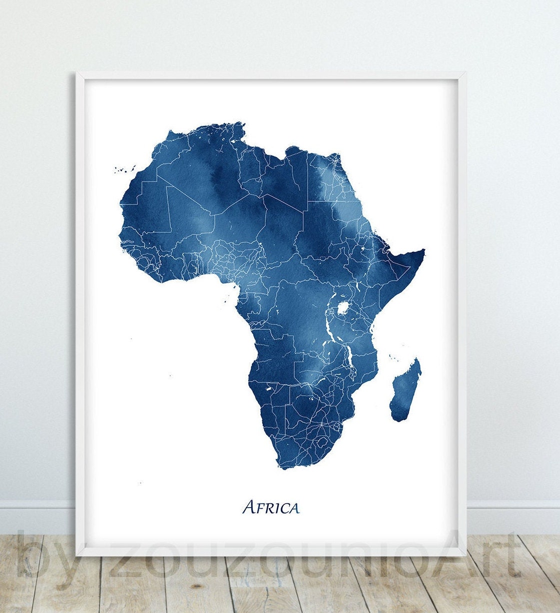 Print Africa Map Print Africa Map