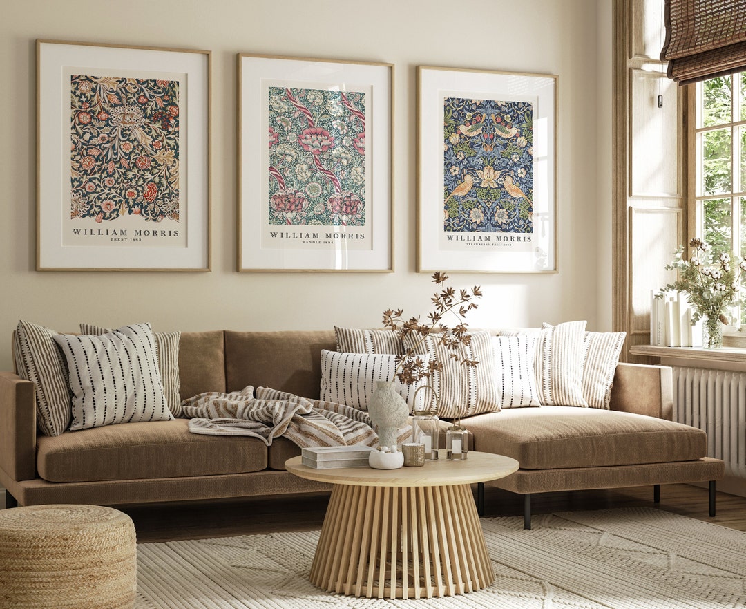 William Morris Set of 3 Wall Art Prints, William Morris Vintage Museum ...