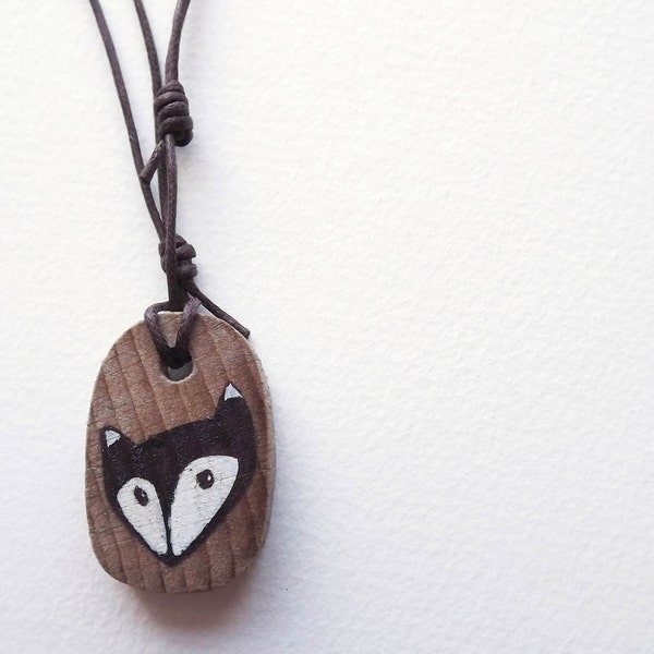 Wood Pendant - Fox