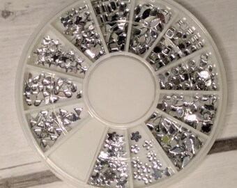 3D Nagelkunst ,Nails Sticker,Fimo ,Nageldesign,DIY Gießharz,Rondell Nails ,Glitzer,Strasskarussell Nails ,Dekoration ,Schmuck