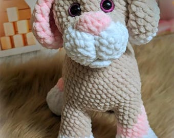 gehäkelter Hund,2 Farben,Amigurumi Hund ,Baby Kuscheltier Hund ,Plushie , Weihnachten, Crochet Dog