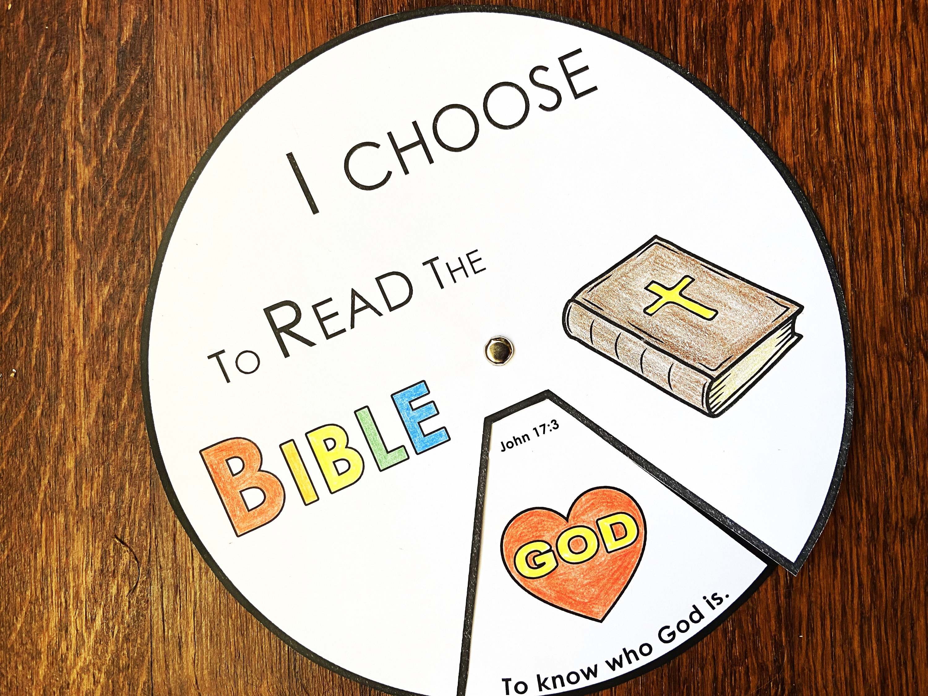 Bible Reading Scripture Coloring Wheel, Printable Bible Activity, Forgiveness, Kids Bible Lesson, Memory Game, Sunday School