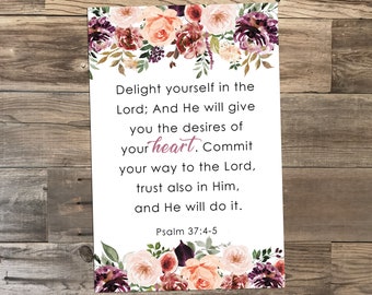 52 Peace & Comfort Scripture Cards - Christmas Gift - 4x6 Printable - Watercolor, Floral - DIGITAL DOWNLOAD